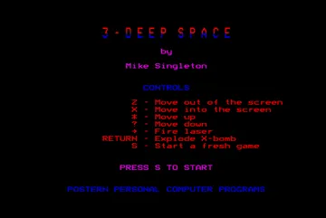 3-Deep Space (19xx)(Postern)[h TSTH] screen shot title